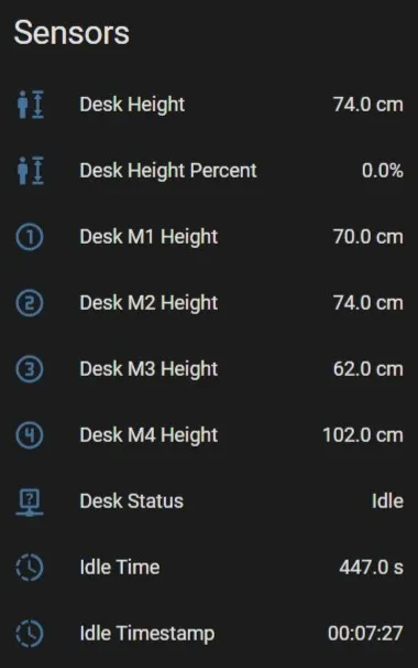 DeskUp Pro Sensors DeskUp Pro Sensors