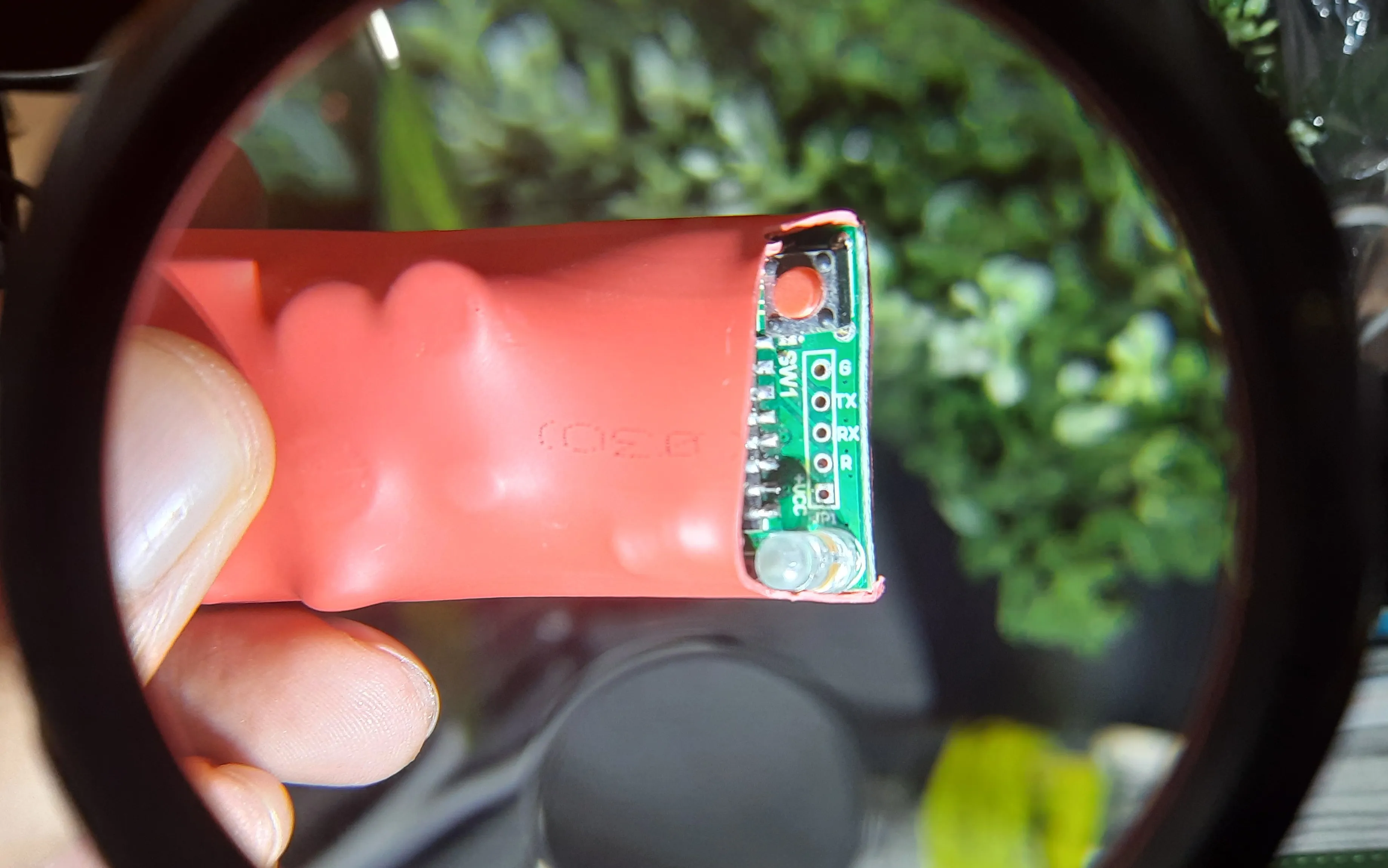 closeup of pcb