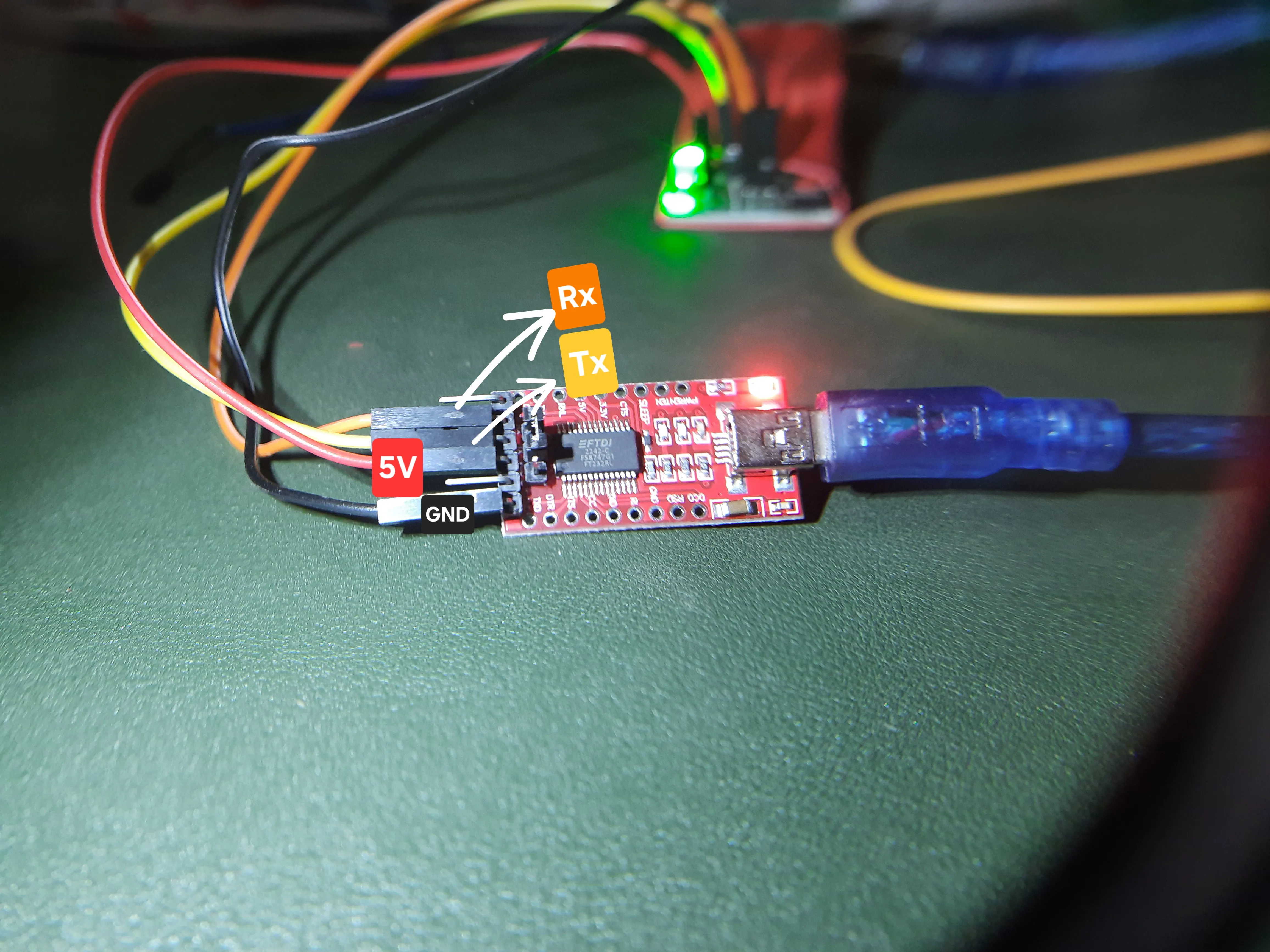 connection on serial adapter